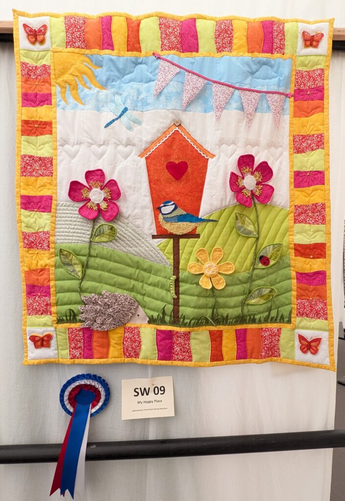 Charlotte Greenman Art - My Happy Place Quilt Entry 2025 - Judges Merit Rosette